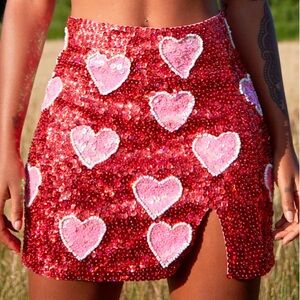 Easy Tiger Cupid Cowgirl Sequin Skirt